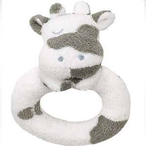 Angel Dear Ring Rattle Cow NWT